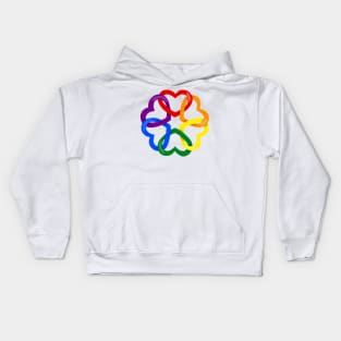 Linked hearts Kids Hoodie